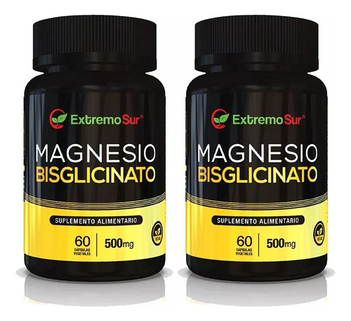 Extremo Sur - 2 X Bisglicinato De Magnesio 500mg 2 Unidades