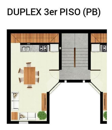 Imagen 3 de 11 de Duplex De 2 Dorm. Con Terraza Balcón Exclusiva Con Parrilero Y Solarium