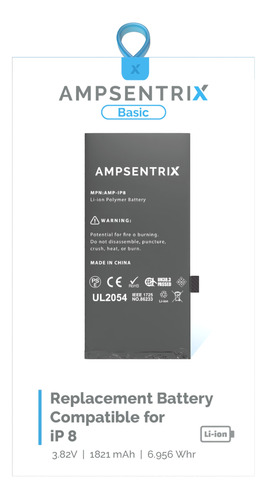 Bateria Ampsentrix Basic Para iPhone 8 Plus