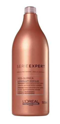 Loreal Abs Repair Pós Química Shampoo 1,5 Reconstr + Válvula