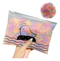Comprar Kit 500 Elásticos Silicone Estojo Colorido Cabelo Infantil Cor Coloridos