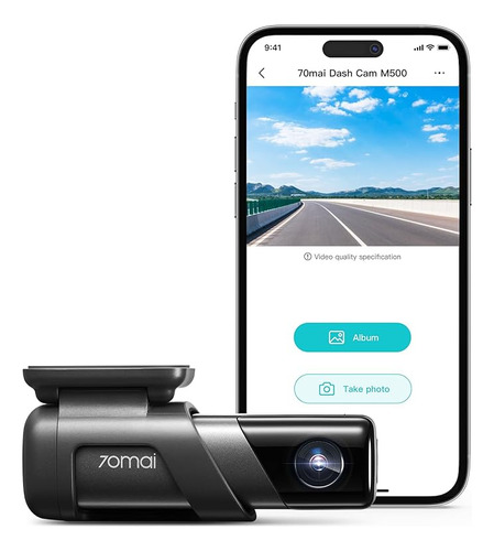 70mai True 2.7k 1944p Dash Cam M500, Emmc Integrado De 128 G