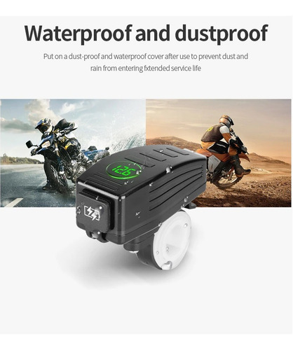 Imagen 5 de 10 de Cargador Celular Carga Rápida Moto Tipo C Usb Impermeable