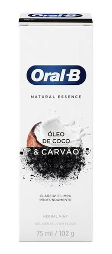 Oral-b Pasta Dental Natural Essence Aceite De Coco & Carbón 