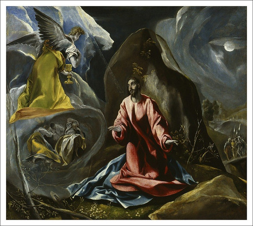 Lienzo, Tela, El Greco, Agonía En El Jardín 2, 79x70cm