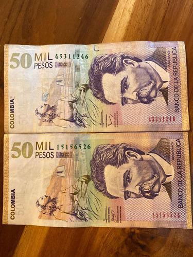 Billetes 50mil Antiguo (colombiano)