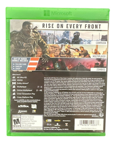Call Of Duty Vanguard Xbox One (Usado)