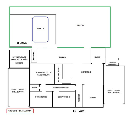 Venta Casa 5 Amb, Pileta, Galeria - Barrio Manzanares Chico Apto Crédito