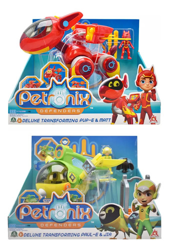 Petronix Defenders Deluxe Transforming Set 2 Vehiculos Alpha