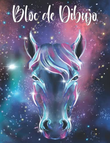 Galaxy-caballo Bloc De Dibujo: Cuaderno De Bocetos-cuaderno