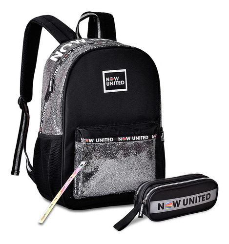 Mochila Now United Estojo Resistente Cor Nu4001 Prata