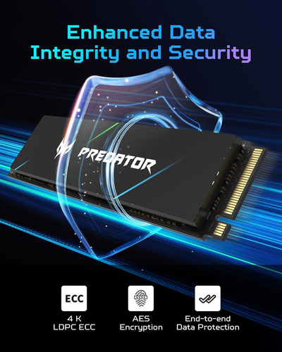 Ssd Acer Predator Gm7000 2tb Pcie Nvme Gen4 M.2 2280 3d Nand