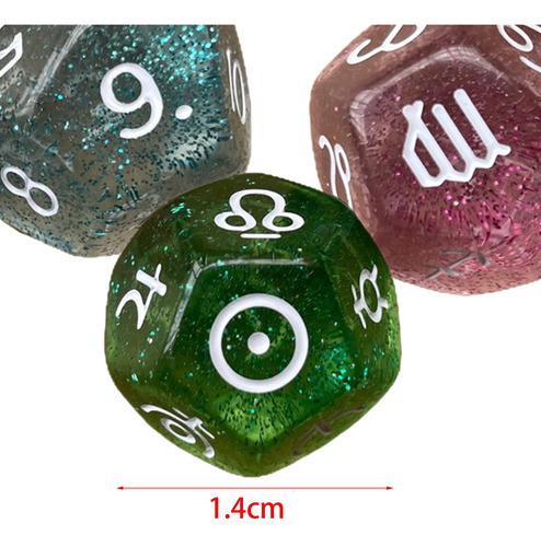 3 Piezas De Dados Poliédricos, Cartas De, Dados De Estilo A