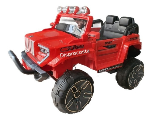 Jeep Speed Eléctrica 2 Niños Llanta Goma,4 Motor, App