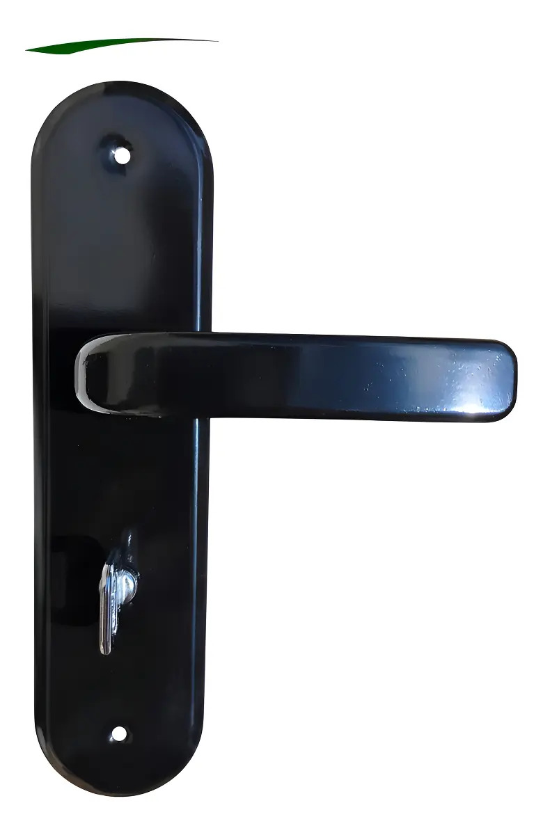 Fechadura Banheiro WC 40mm Preto Alavanca Espelho Stilo MGM