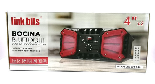 Bocina Bluetooth Bafles Amplificados Portátil Usb Link Bits