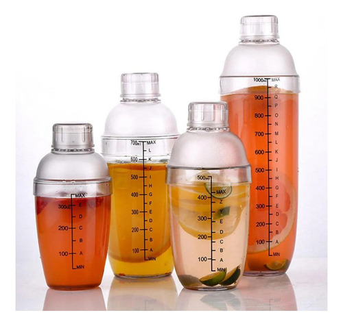 Conjunto De De Vaso Coctelera Acrílico Coctelera Acrílico