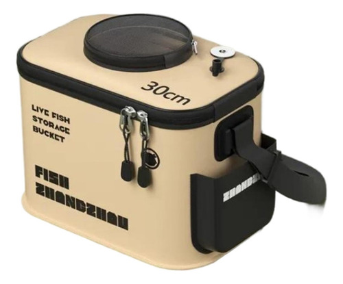 Cubo De Pesca, Cubo Plegable De 12 L Para Cebo Vivo,grueso Y