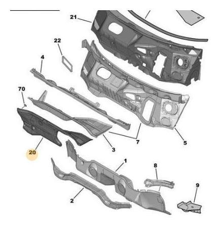 Imagen 1 de 3 de Insonorizador Torpedo Berlingo Partner