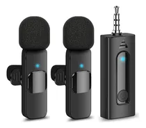 Comprar 2 Microfonos Inalambricos Corbatero Jack 3.5mm Trrs Camara Video Para Celular Pc Parlante Entrevistas Conferencias Grabaciones Podcast Streaming Color Negro - Gxtronics
