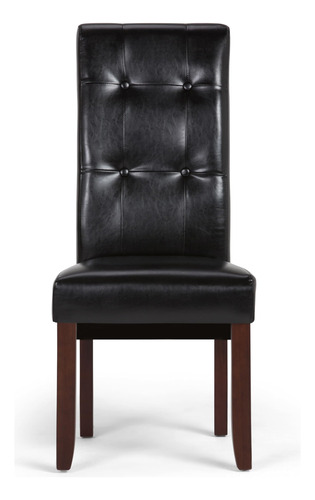 Simplihome Cosmopolitan Parson Juego De 2 Sillas De Comedor Diseño De La Tela Color De La Estructura De La Silla Color Del Asiento