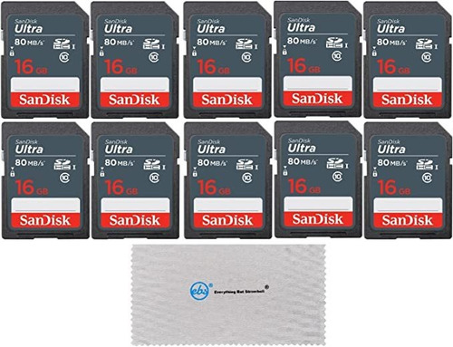 Sandisk 16 gb Sd Hc Clase 10 ultra Tarjeta De Memoria Fla.