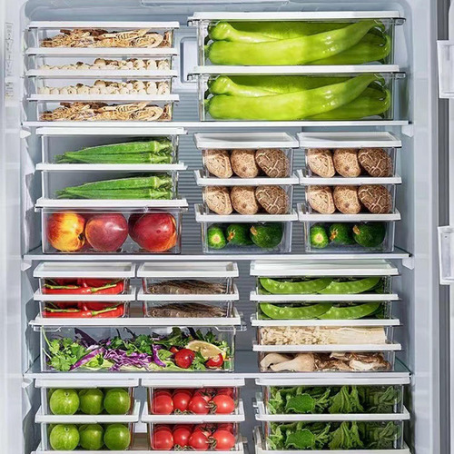 Organizador De Refrigerador, Contenedor 285x21x55cm 2000ml