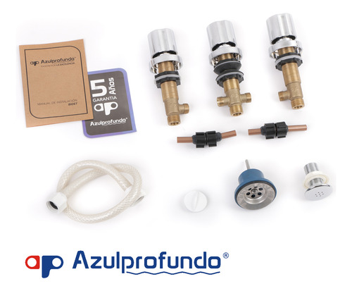 Griferia De Bidet Baño Acabado Cromado Cierre Compresion