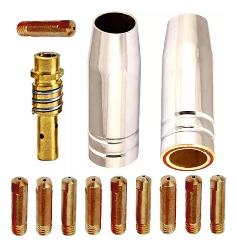 Bico Difusor Bocal Tocha Solda Mig 0.8mm 130 V8 15ak S/ Gás