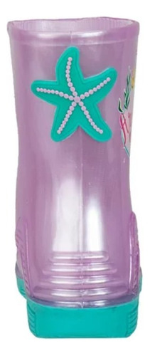 Bota Infantil Lluvia Princesa Ariel Niña Moda Cómoda Disney