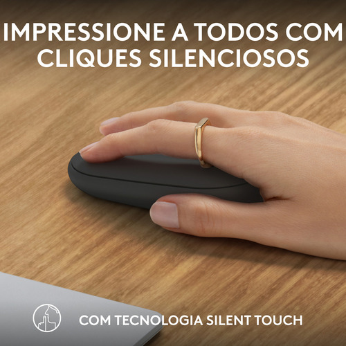 Mouse Sem Fio Logitech Pebble 2 M350s - Grafite Grafite
