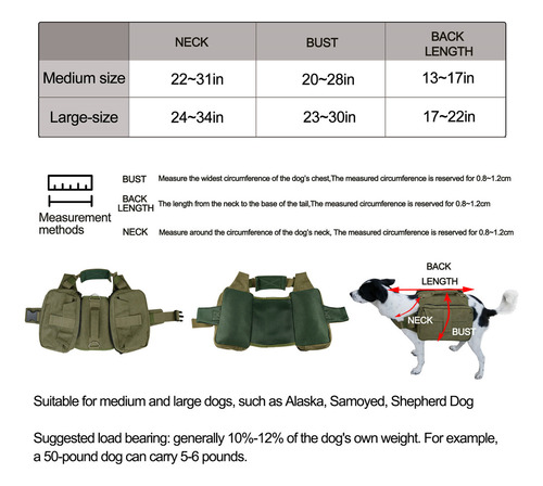 Cwa Mochila Para Perros Para Acampar, Duradera,