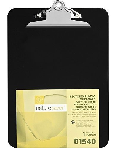 Nature Saver 01540 Plástico Portapapeles, Reciclado, Cap 1-p