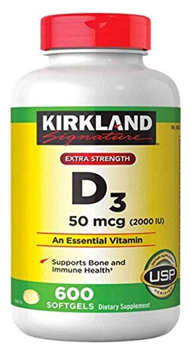 Kirkland Signature Vitamina D3 De Maxima Potencia 2000 Ui. 6