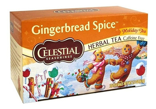 Té Celestial Seasonings Holiday Collection Gingerbread Spice