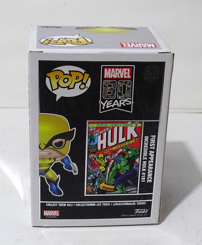 Funko Pop! Marvel 80years - Wolverine #547. (Usado)
