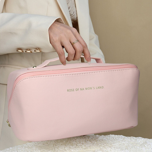 A Bolsa De Maquillaje De Viaje De Gran Capacidad Rosa