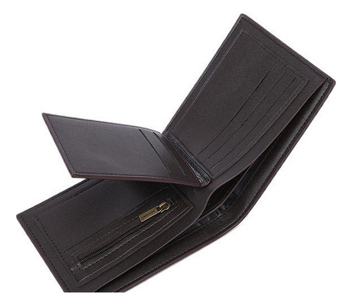 Cartera Corta De Sarga Pu Rfid Para Hombre