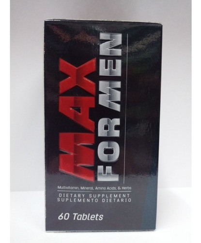 Max For Men 60 Tablets - Unidad a $1087
