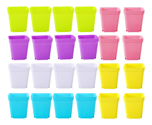 24 Piezas De Macetas De Ventana