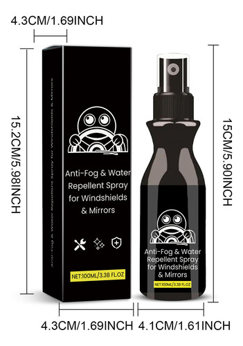 Spray Impermeable T De 100 Ml Para Cristales De Coche A Prue