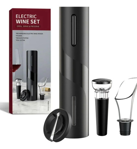 Kit De Abridor De Vino Eléctrico Con Accesorios Ideal For