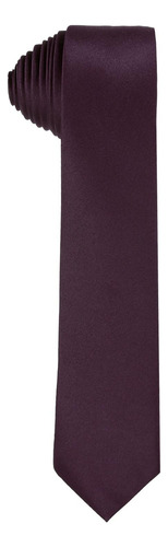 Corbata Hombre Slim Vino Stfashion 52704230 Diseño De La Tela Liso