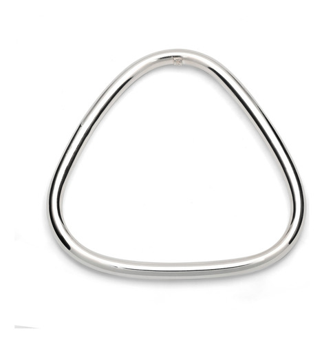 Brazalete Geometría Suave De Plata 925 Pr_br_007 Color Plateado Diámetro 7 Cm Largo 0 Mm