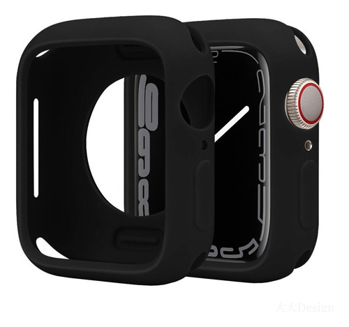 Funda De Silicona Suave Para Apple Watch Series 7 8 45mm 41m