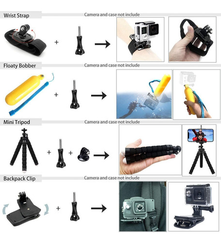 Imagen 4 de 7 de Bmuupy Accesorios Kit Para Gopro Hero 9 8 Max 7 6 5 4 Gop...