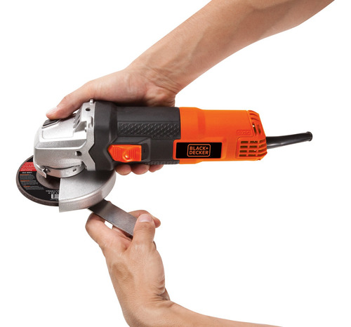 Imagen 5 de 8 de Amoladora Angular 115mm 820w Black Decker G720n Black + Deck