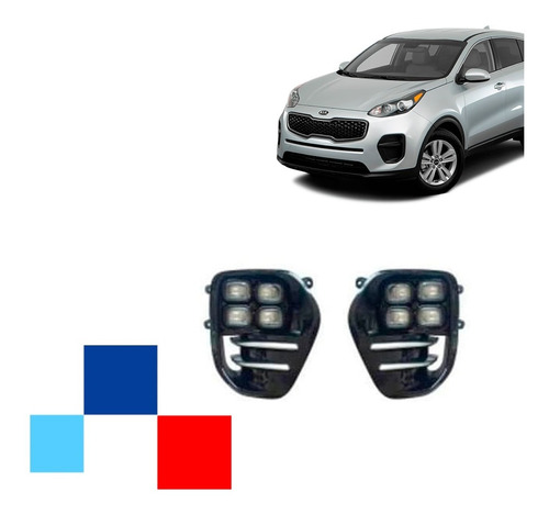 Neblinero Kia Sportage Kx5 Kit 2016-2018