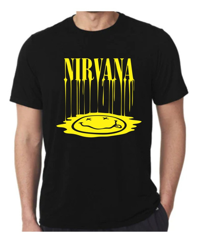 Remera Nirvana Rock Logo Derretido Calidad!