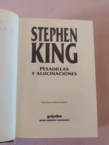 Libro Stephen King  Pesadillas Y Alucinaciones Usado 
